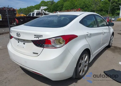 2013 Hyundai Elantra Limited from USA, damaged, VIN 5NPDH4AE2DH263286